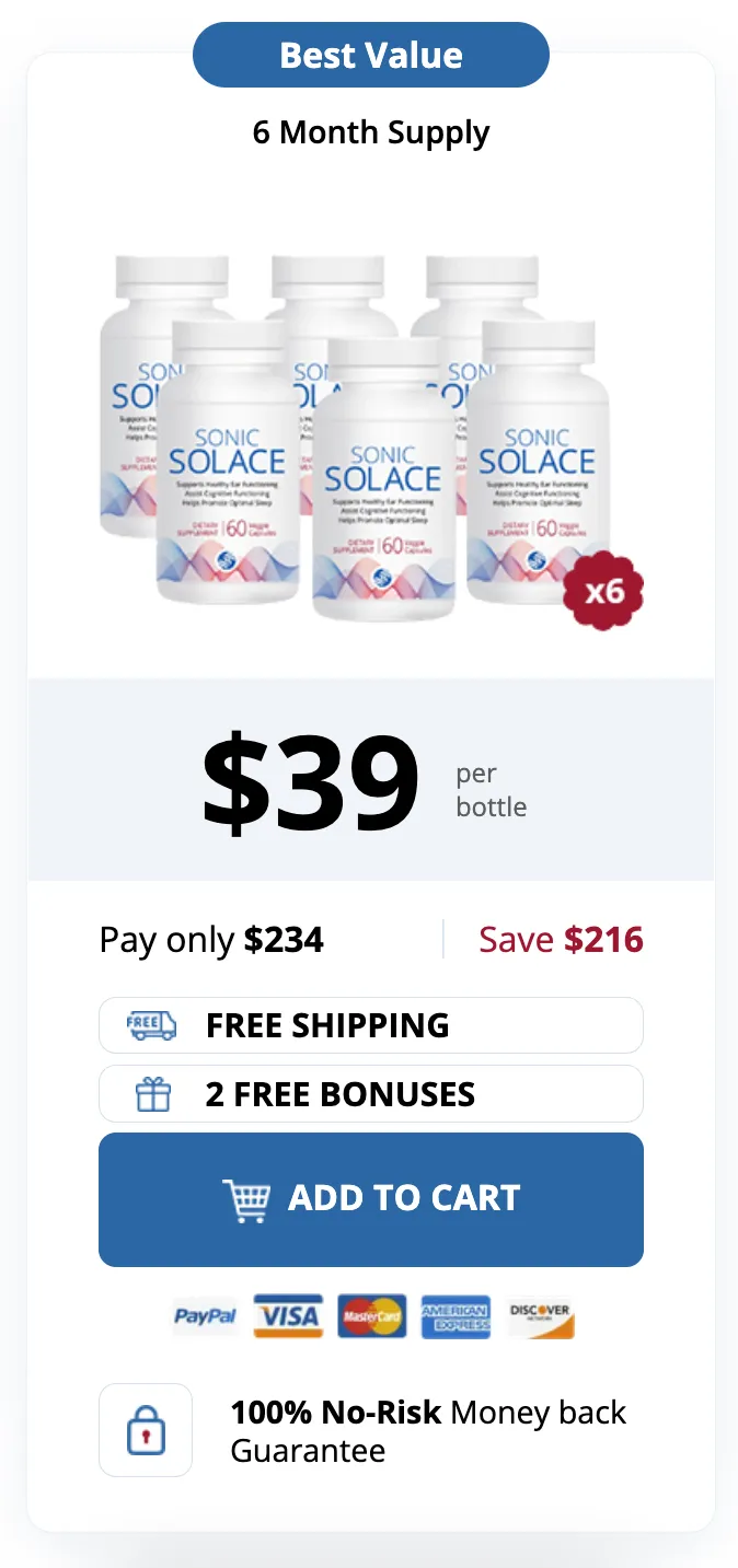 Order Sonic Solace 6 bottles